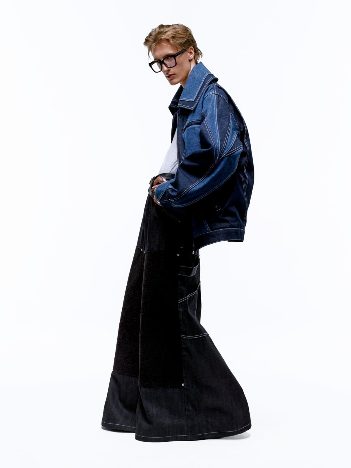 Two-Toned V Jacket — campaign
